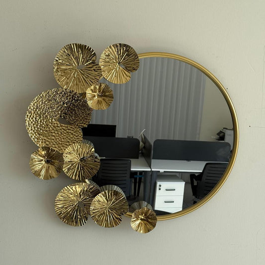 SMB0083 24 Golden Rim Wall Mirror & Dcor