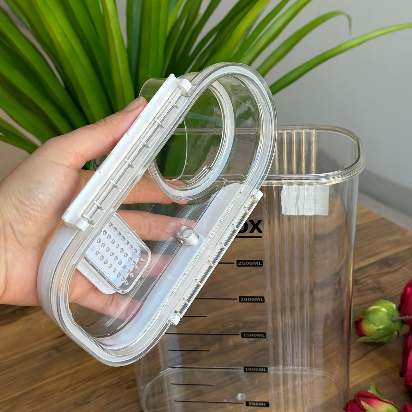 Storage Food Box With Measuring Cup