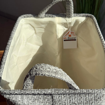 Textured Fabric Storage Baskets