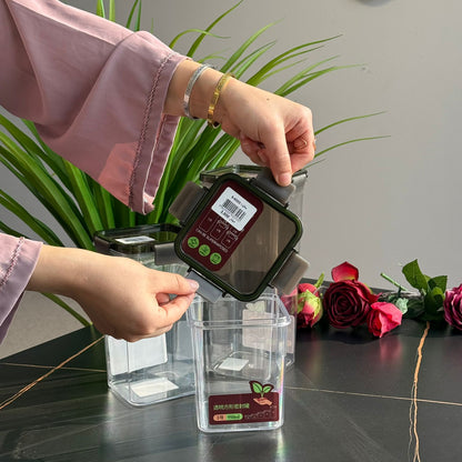 3-Sized Airtight Food Storage Container