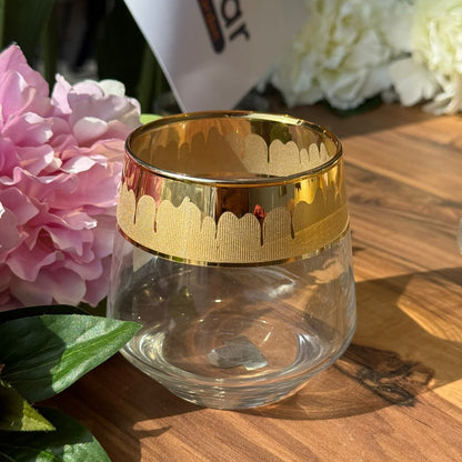 Golden Rim Luxury Glass Set - 6 Pieces