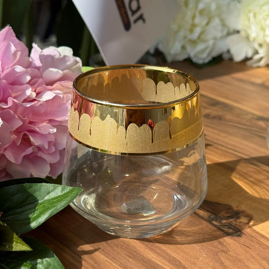 Golden Rim Luxury Glass Set - 6 Pieces