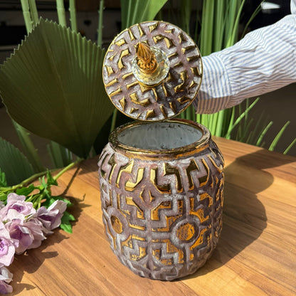 Golden Mosaic Accent Jar Collection