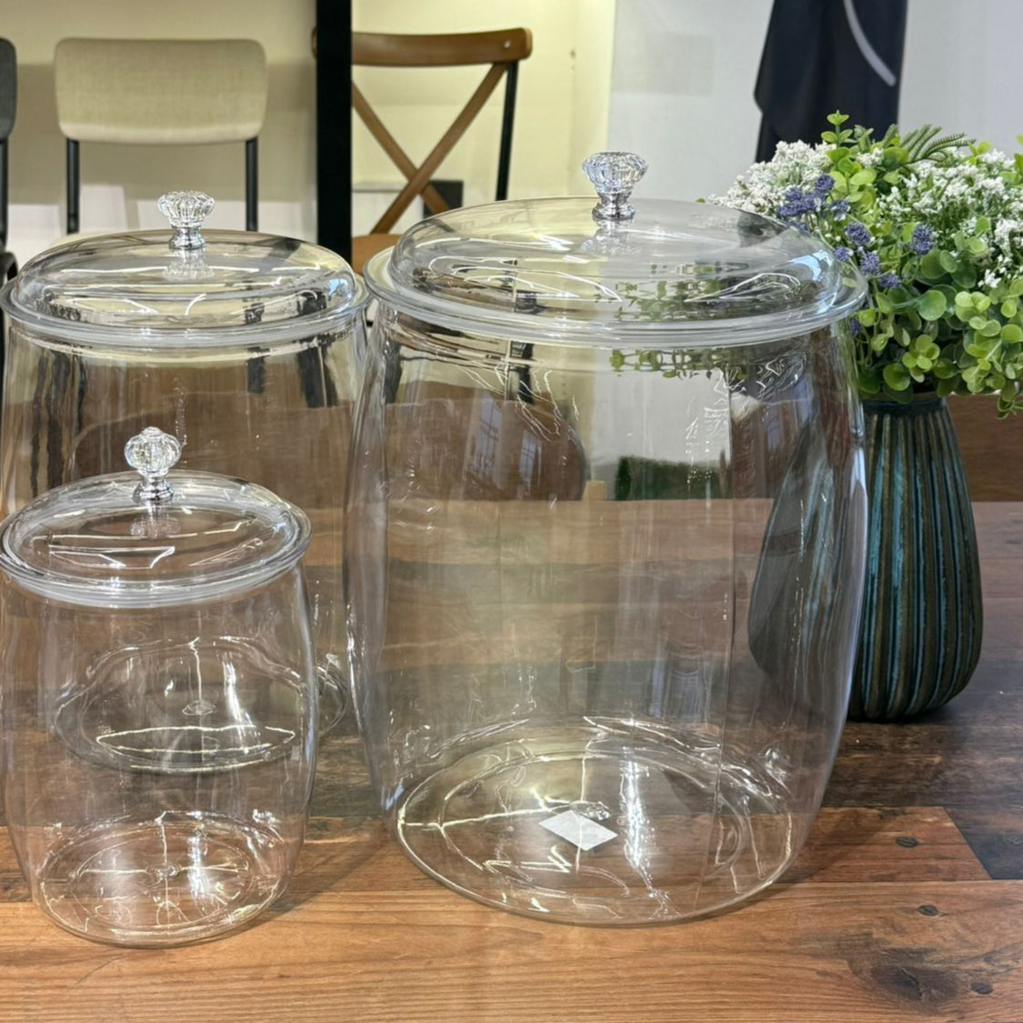 3PCS of Durable Organizer Jar Set With Lids