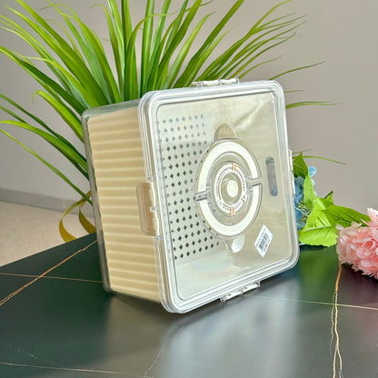 حاوية تخزين طعام محكمة الغلق ومتعددة الأغراض مع قرص لعرض التاريخ - مجموعة مكونة من 4 قطع