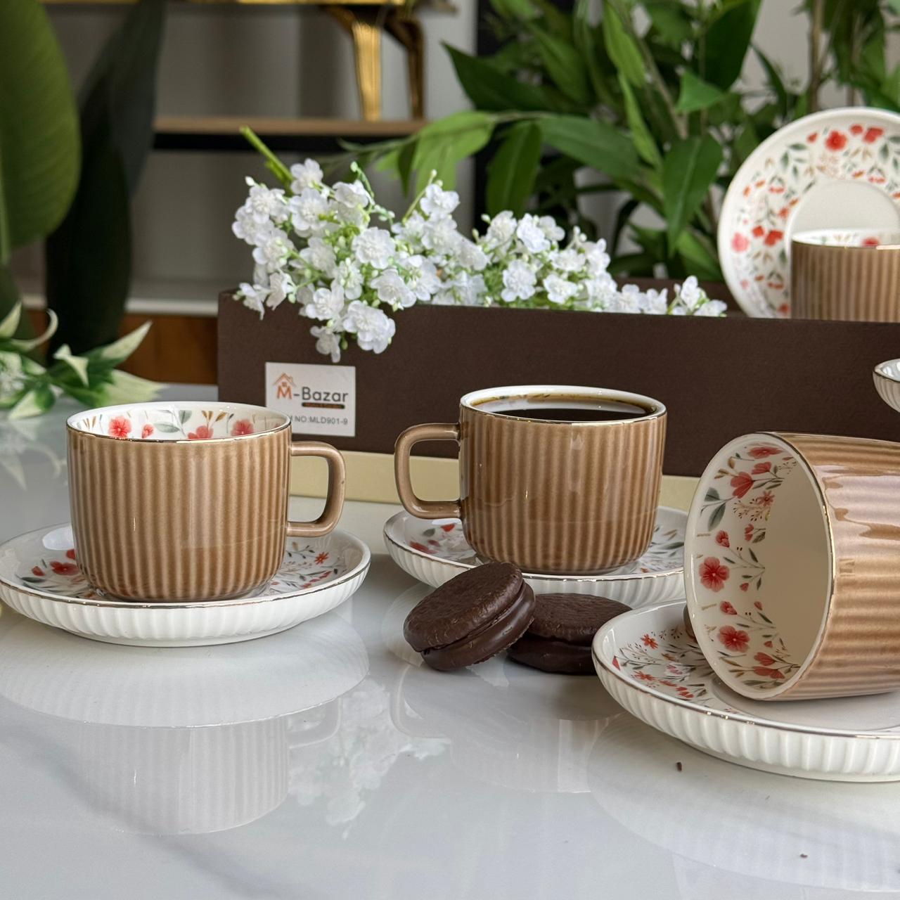 Elegance Design Coffee Cup & Saucer Set