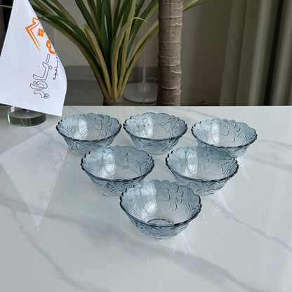 Blush Bloom Glass Dessert Bowl Set
