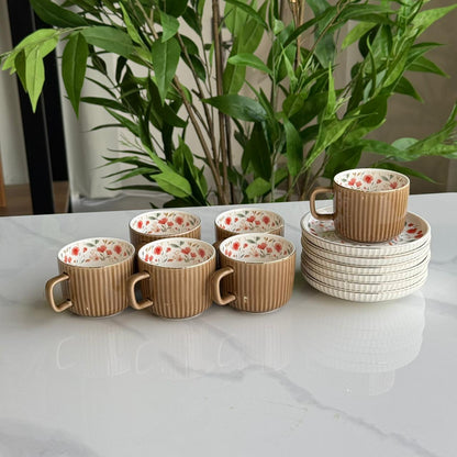 Elegance Design Coffee Cup & Saucer Set