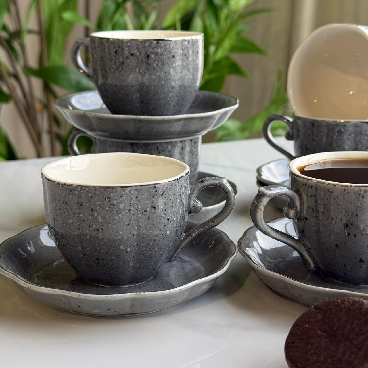 Classic Design Coffee Cup & Saucer Set