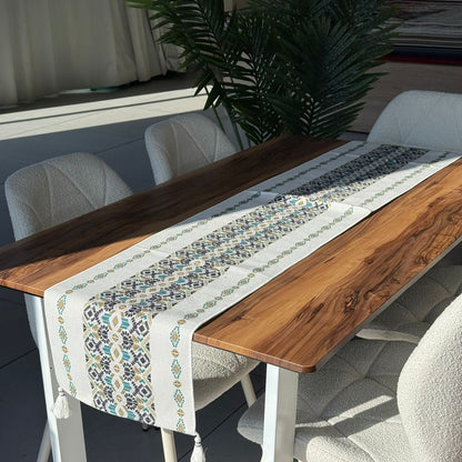 ٣٥ × ١٨٠سم ڕایەخی سەر مێزی دیکۆراتی شاهانە