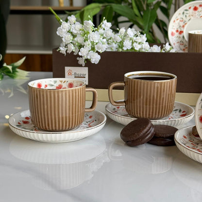 Elegance Design Coffee Cup & Saucer Set