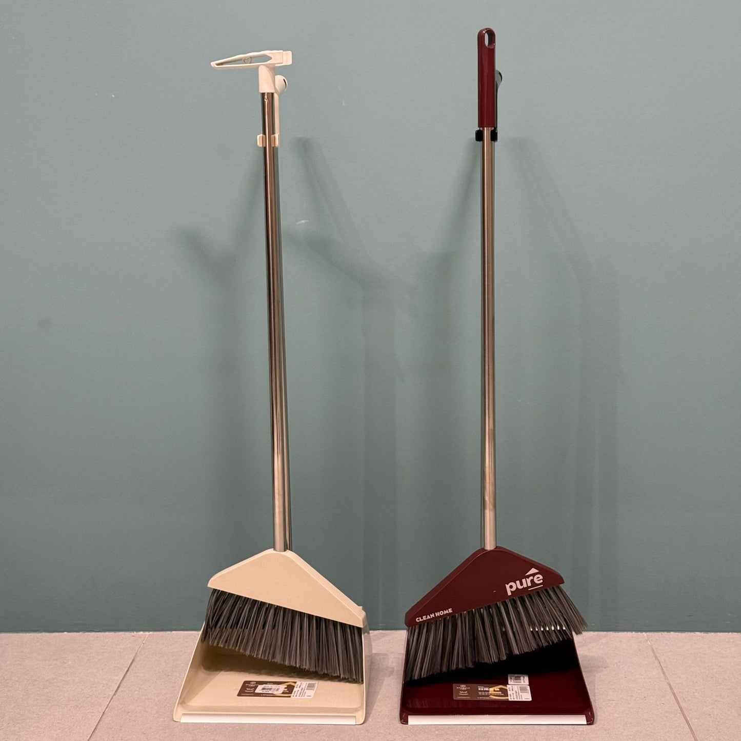 Broom & Long-Handle Dustpan Set