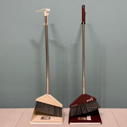 Broom & Long-Handle Dustpan Set