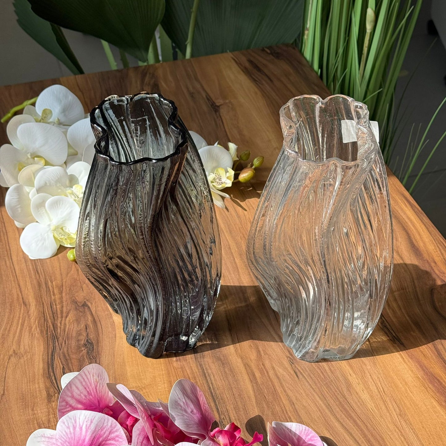 Ripple Flow Glass Vases