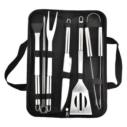 Professional BBQ Grill Tool Set with Aluminum Storage Case