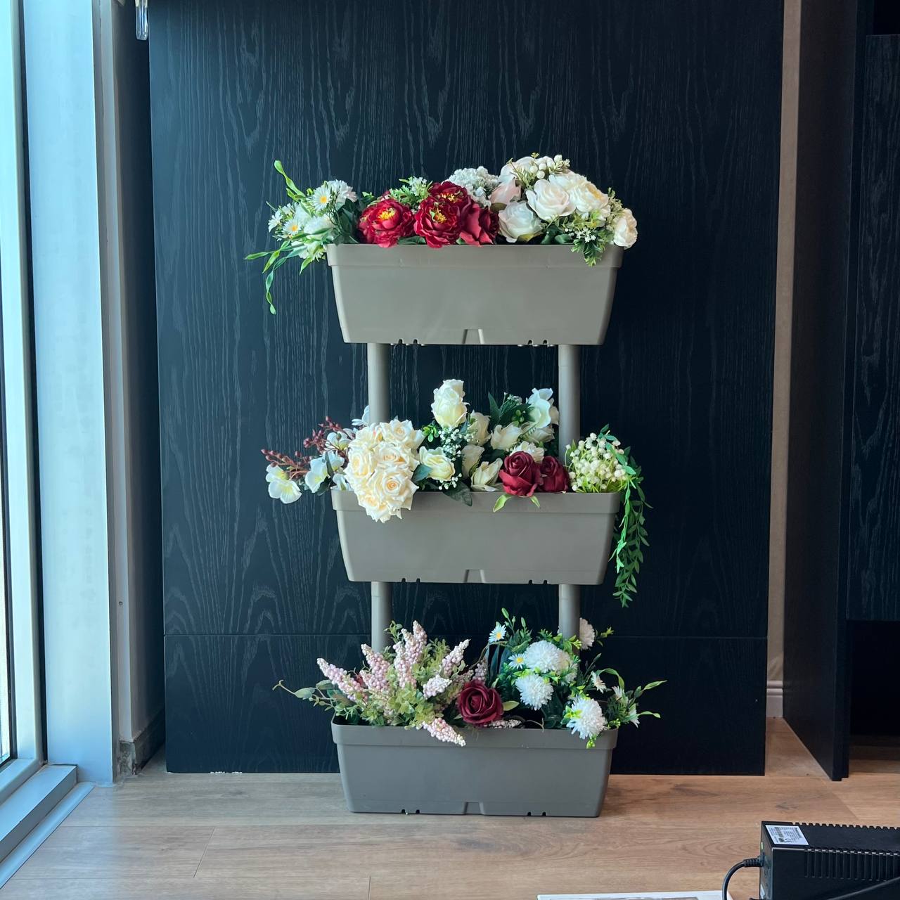 Modern 3-Tiered Plastic Pot