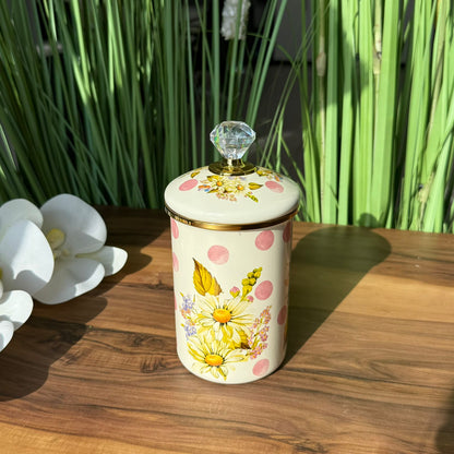 Blossom Dots Floral Storage Jar