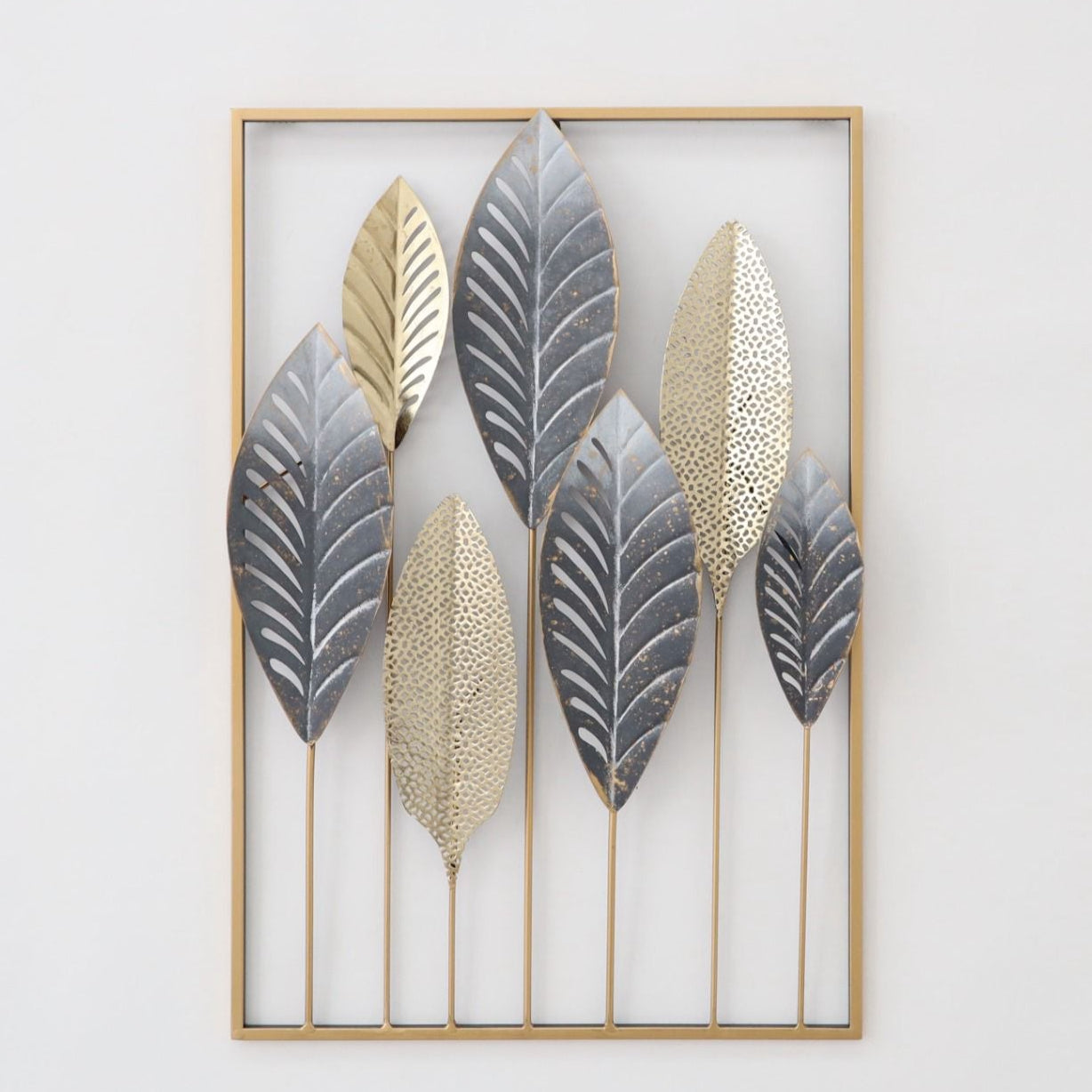 Metal Leaves Wall Decoration