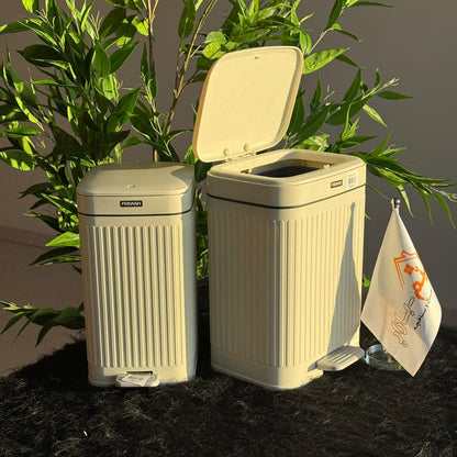 دواسة فاخرة وصندوق قمامة ضغط مع دلو داخلي