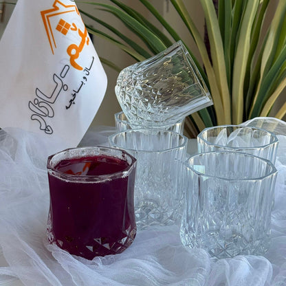 سێت پەرداخی مۆدێرنی شووشە - ٦ پارچە 