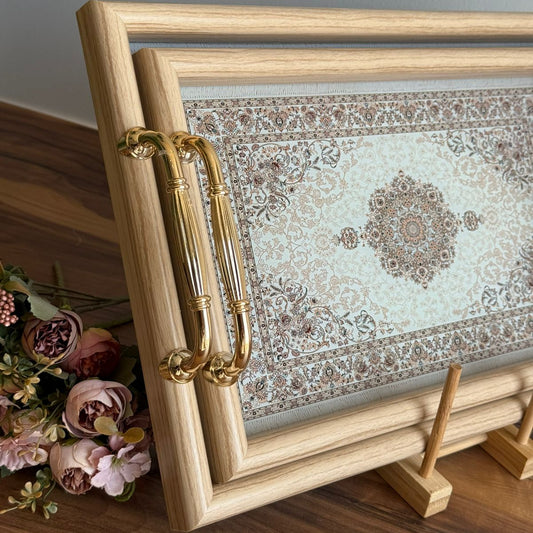 Oriental Carpet-Inspired Decorative Tray