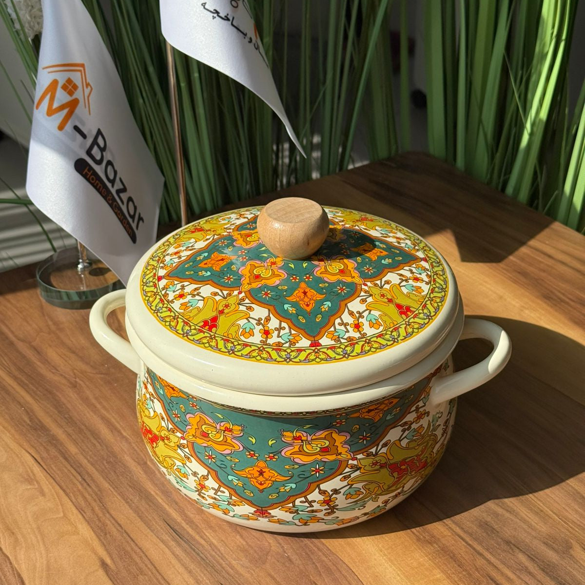 Enamel Decorative Design Cooking  Stockpot