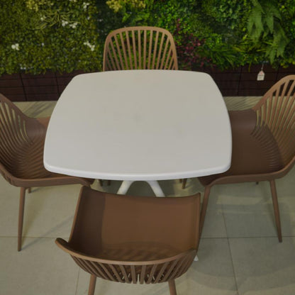 Daniela Chair & Durable Square Table Outdoor Furniture Set