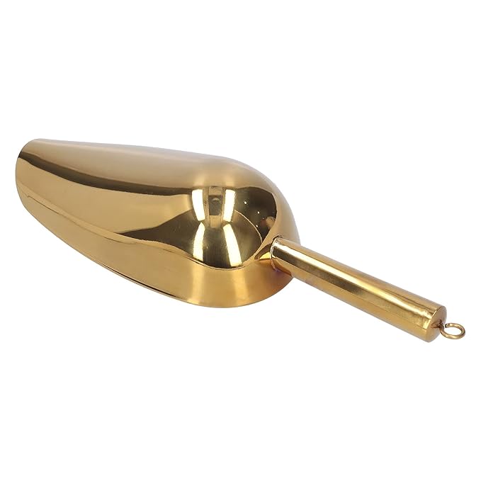 Multi Purpose Golden Metal Scoop