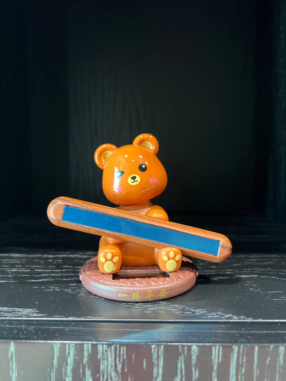 Solar Teddy Bear Number Holder