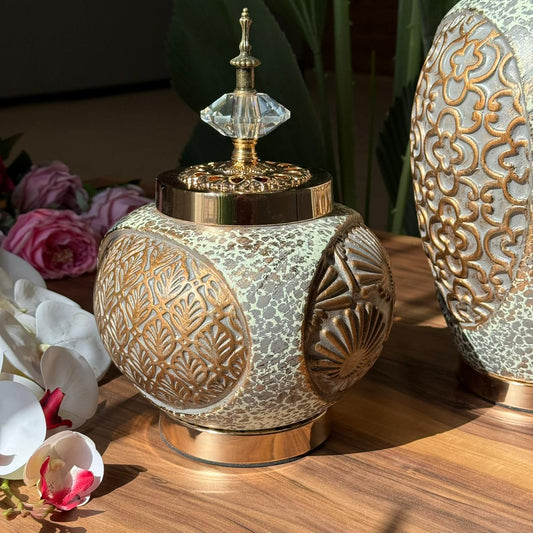 Giger Jar Shapes With Decorative Lids