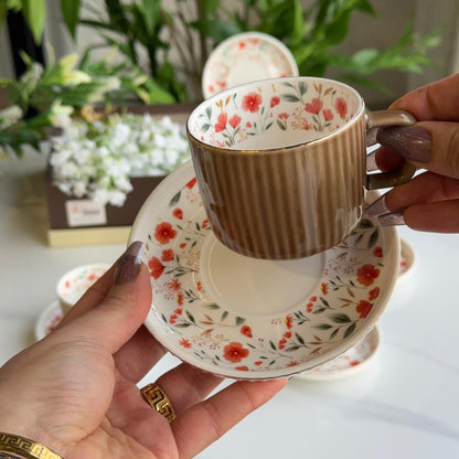 Elegance Design Coffee Cup & Saucer Set