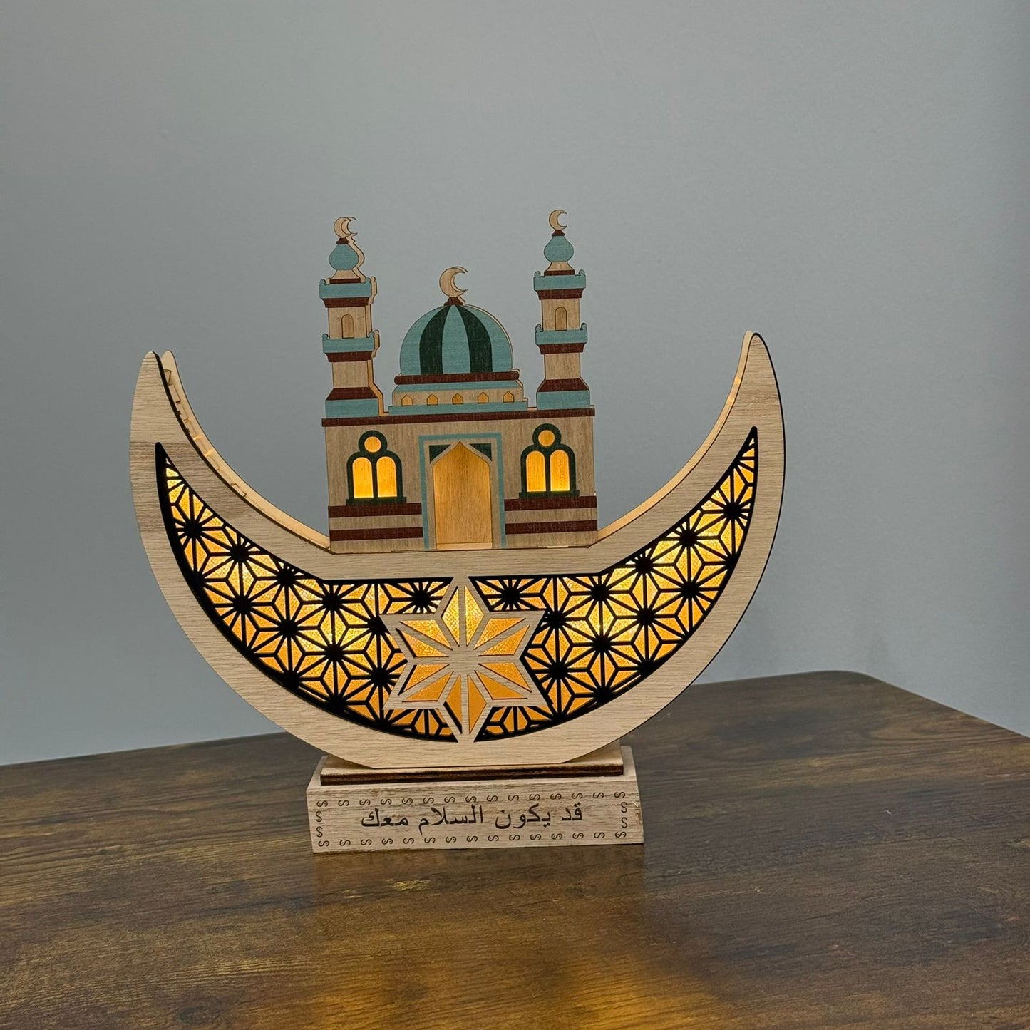 Crescent & Mosque Tabletop Decoration