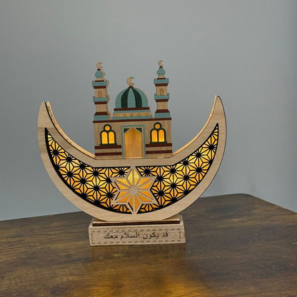 Crescent & Mosque Tabletop Decoration
