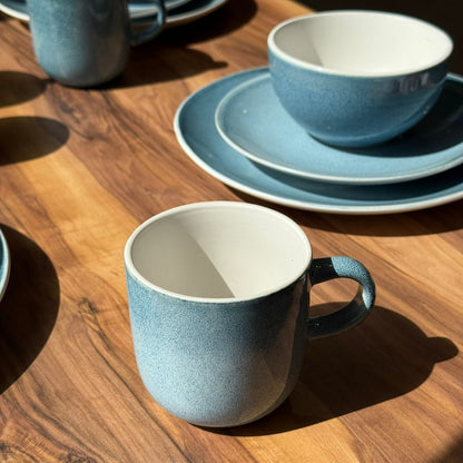 Celeste Wave-16-PCS Luxe Ocean Blue Dinnerware Set