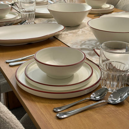 Modern Luxury Melamine Dinnerware Set - 24 Pieces