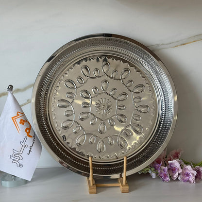 Decorative Metal Serving Tray (Gold / Silver / Bronze)