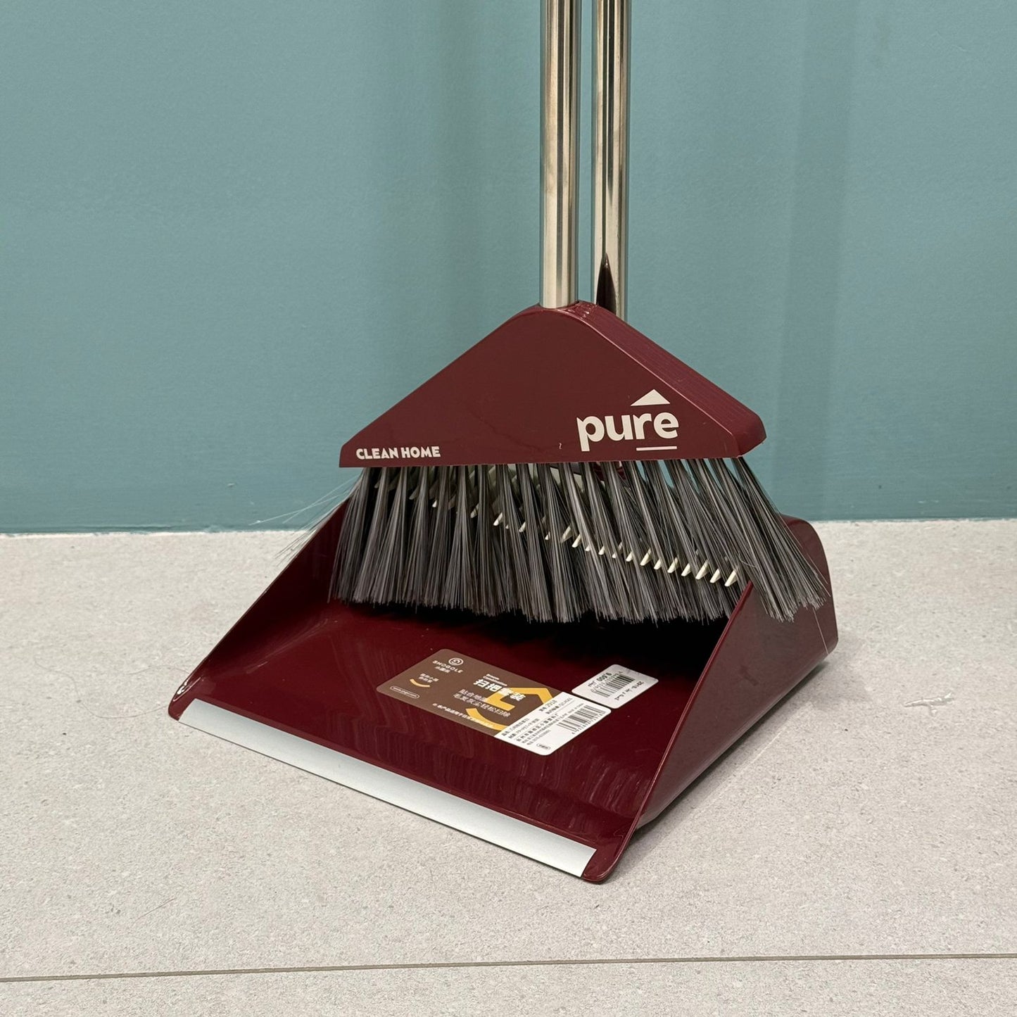 Broom & Long-Handle Dustpan Set