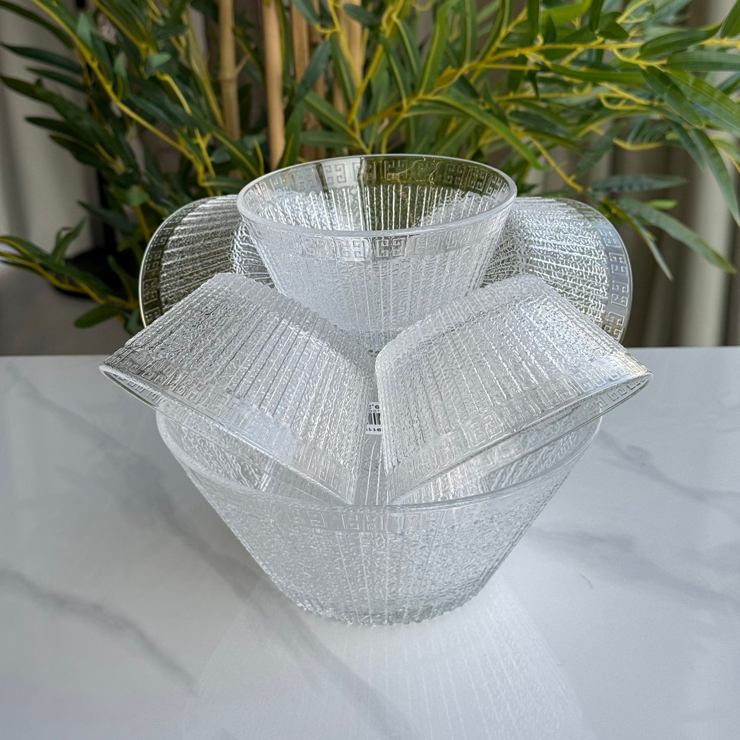Luxury Glass Dessert & Salad Bowl Set