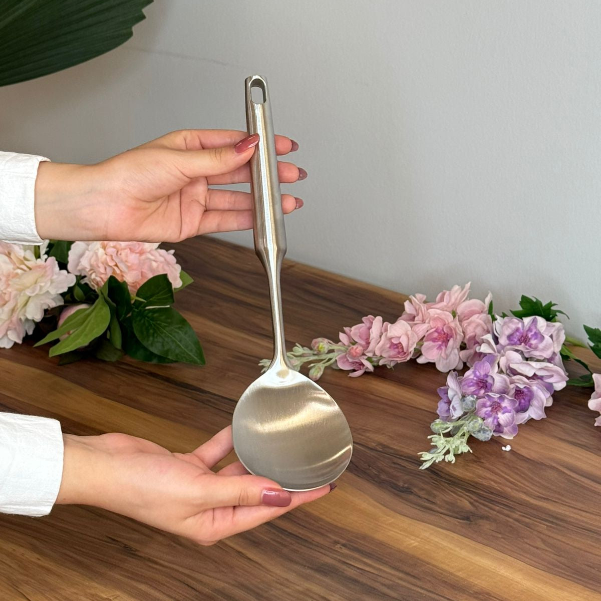 Elegant Gold Stainless Steel Cooking Utensil Set With Stand