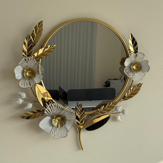 SMB0231 24 Golden Rim Wall Mirror & Decoration
