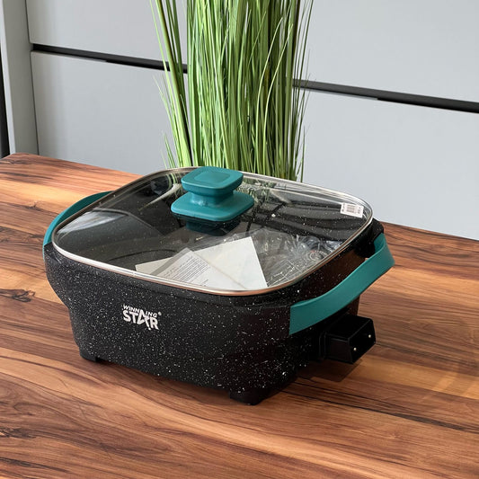 6.5L Electric Nonstick Aluminum Frying Pan