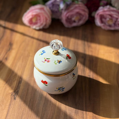 Multipurpose Enamel Storage Jar With Lid