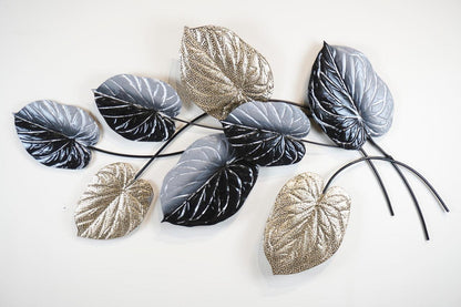 Elegant Metal Wall Decorative Leaves