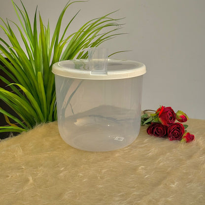 Round Plastic Food Container with Vent Lid