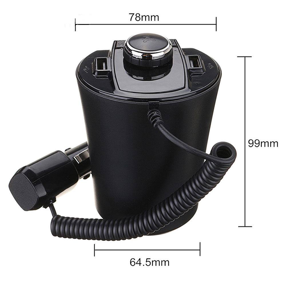 Multifunctional Cup-Shaped Car FM Transmitter
