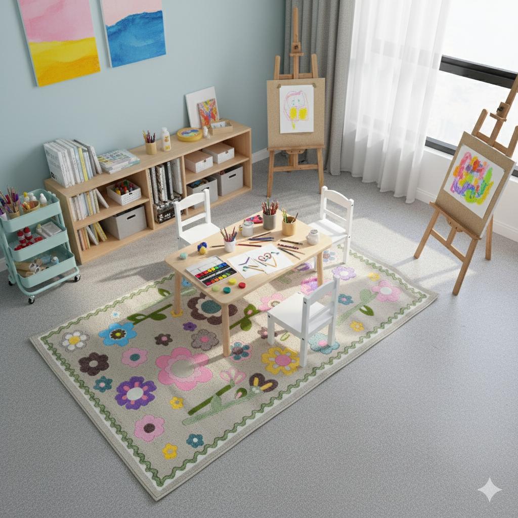 2.25x1.5m Modern Carpets - Cut & Loop Collection