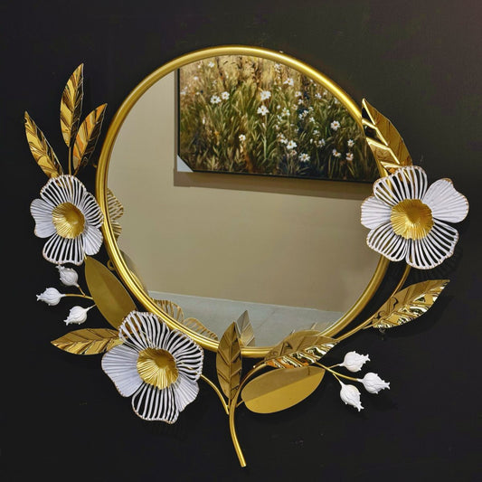 SMB0231 24 Golden Rim Wall Mirror & Decoration