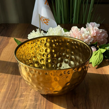 Golden Aura Hammered Bowl