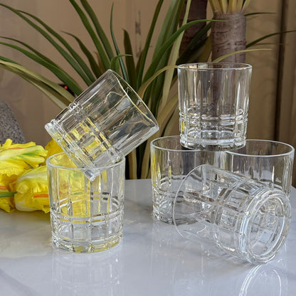 سێت پەرداخی ڕوونی مۆدێرن-سێتی ٦ دانە 