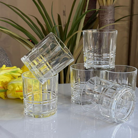 سێت پەرداخی ڕوونی مۆدێرن-سێتی ٦ دانە 